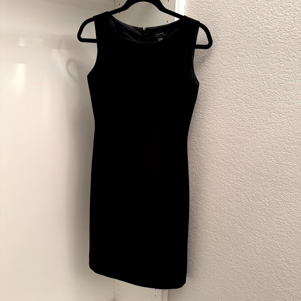 Tahari Black Sleeveless Mini Sheath Dress for Cocktail - Picture 3 of 7